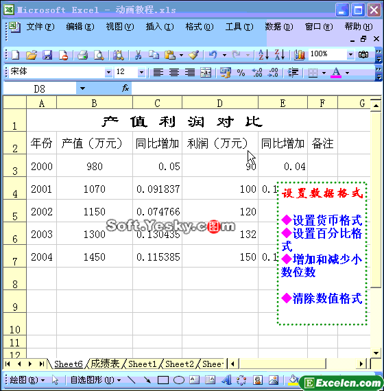 Excel表格数据格式设置