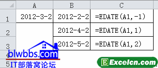 edate函数