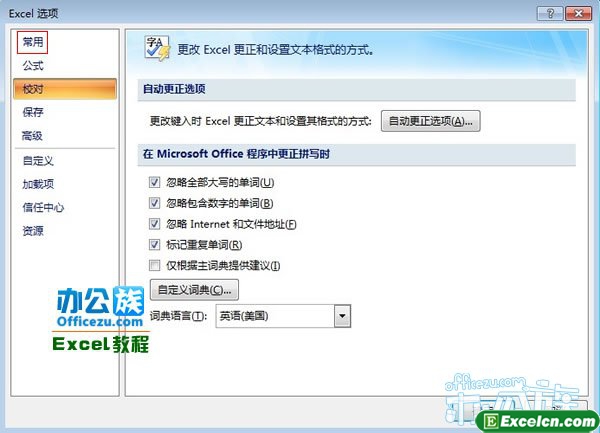 然后在左侧标签中点击常用一项