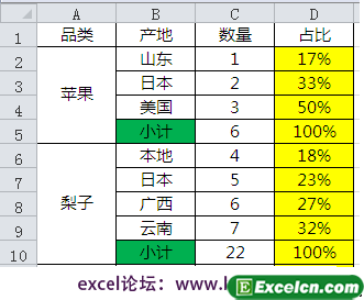 合并单元格筛选