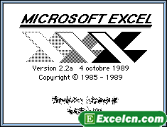 Splash in Microsoft Excel 2.2a