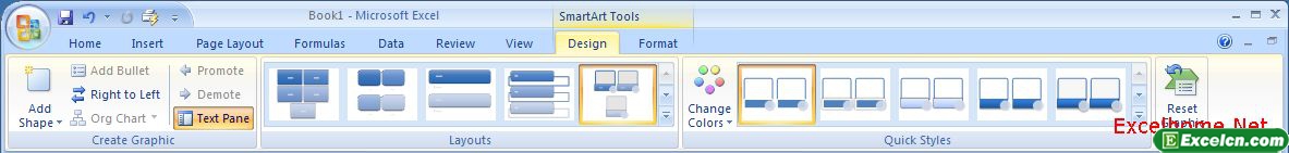 Excel 2007新知:SmartArt 图形和样式(一)